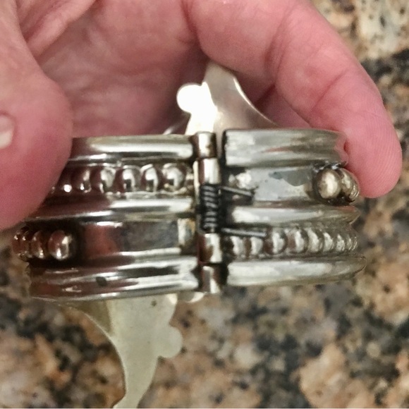 Alpaca cuff hinged beautiful vintage - Picture 7 of 9